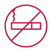 Entirely non-smoking hotel *